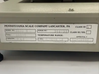 Used Pennsylvania Scale Co. Postal Scale 5lb x 0.0005lb Class III Scales Michigan US | Maverick Industrial Sales #1454292