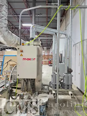 Used 2006 MAKOR FLT UV VACUUM COATER LINE WITH 9 LAMP OVEN Woodworking Complete Operations PY | CAROLINA MACHINERY SALES #1364666