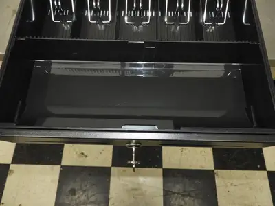 Used Falcon Restaurant Supply Used Cash Register Money Drawer with Insert and Key Restaurant Front of House Furnishings Illinois US | Falcon Restaurant Supply #1376549