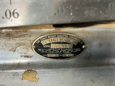 Used THE EXACT WEIGHT SCALE SCALE CO. 42 Material Handling (misc) Ohio US | HGR 24 #1293730