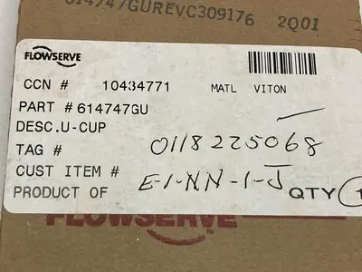 New | in-Stock FLOWSERVE 614747GU Pump & Valve Parts Ohio US | Surplus Asset Holdings #1245716