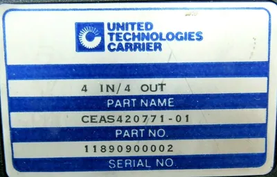 USED UNITED TECHNOLOGIES CEAS420771-01 INPUT OUTPUT MODULE CEAS42077101