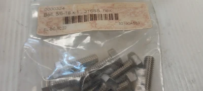 LOT OF 37 BOLT 1/4-28X 5/8" 18-8SS SOCKET CAP