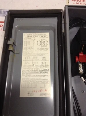 Square D Safety Switch Catalog Number Hu3618Awk