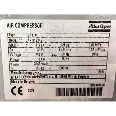 USED ATLAS COPCO GA11+FF