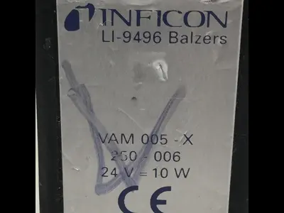 Used INFICON VAM005-X LI-9496 BALZERS Valves/Fittings Michigan US | Ideal Machinery #1275209