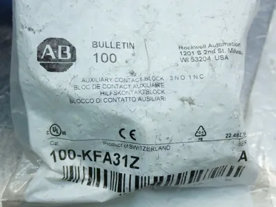 New | in-Stock ALLEN BRADLEY 100KFA31Z Contact Blocks Ohio US | HGR 24 #1070355