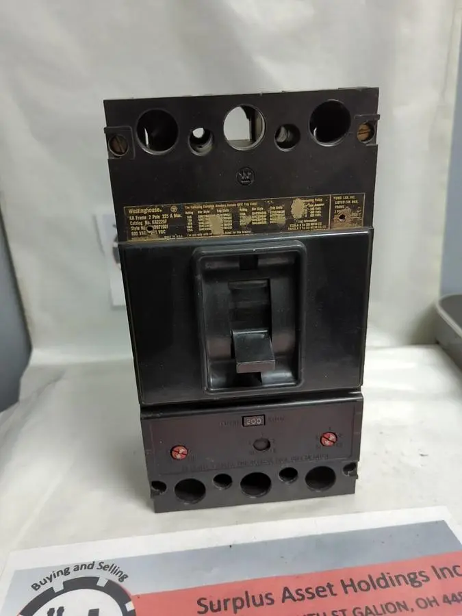 Used WESTINGHOUSE KA2225F Miscellaneous Equipment (Electrical & Power) | Surplus Asset Holdings #1196030
