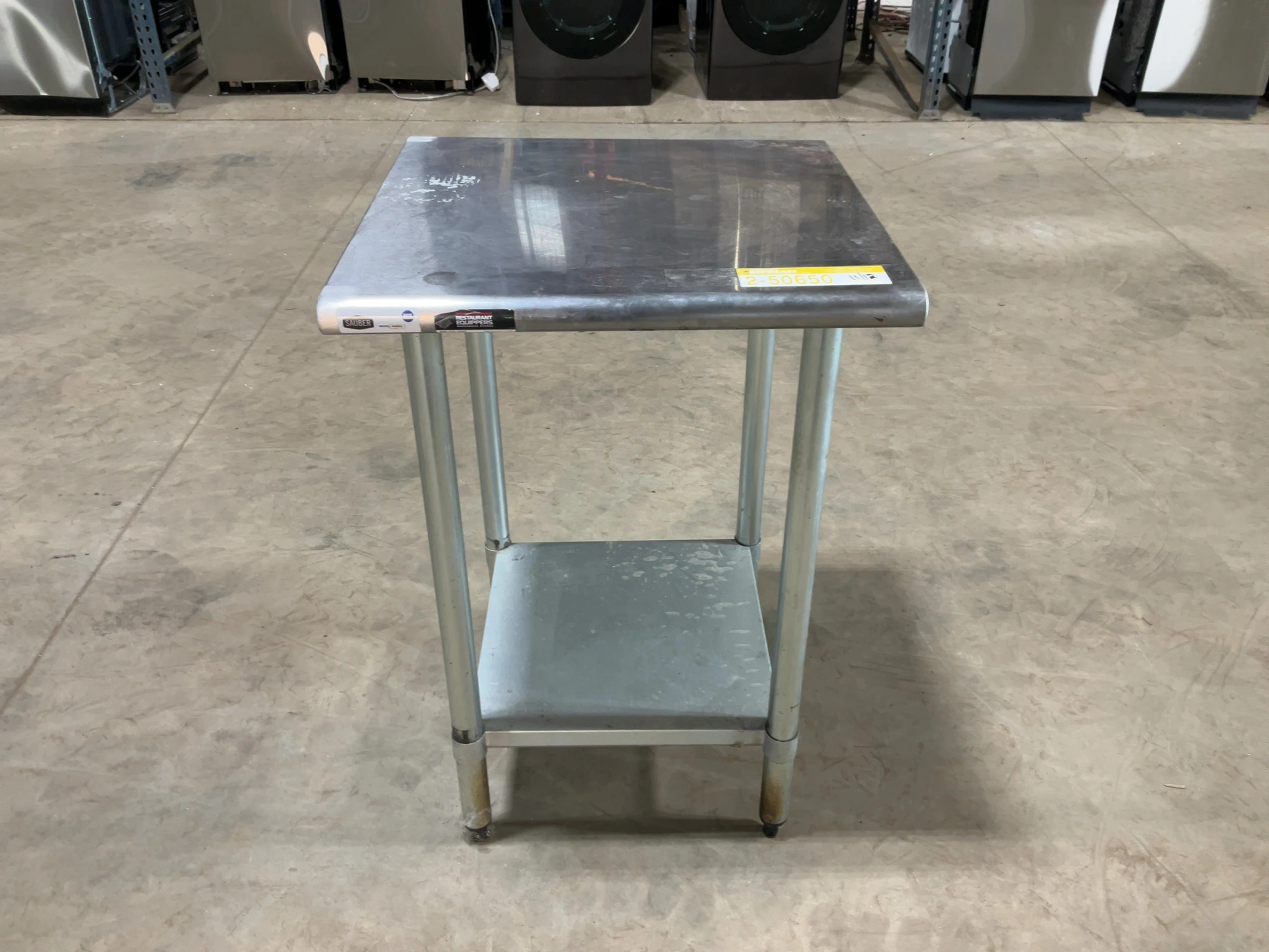 Used SAUBER SELECT PA0224 STAINLESS STEEL COMMERCIAL WORK TABLE 24” Food Prep Tables Michigan US | Miedema Asset Management Group #1580149
