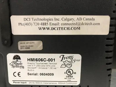 USED MAPLE SYSTEMS HMI606C-001