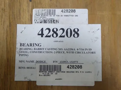 Dodge AA2253A 2-Piece Babbitt Bearing Housing 132953, 132573 4-7/16" I.D. New NIB