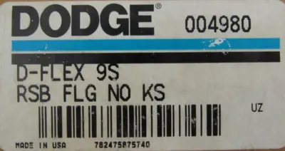 NEW DODGE 004980 FLANGE D-FLEX 9S