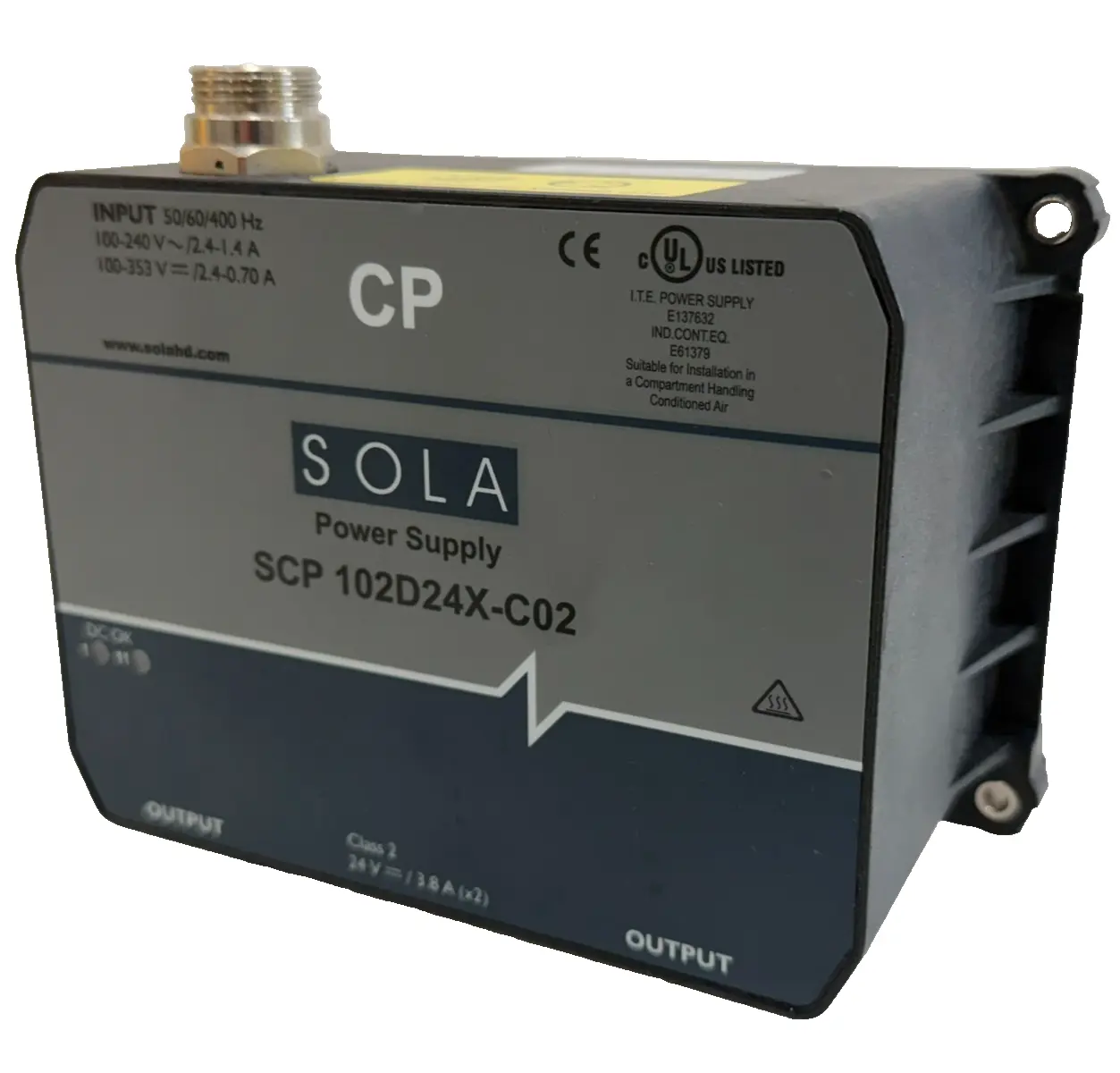 NEW SOLA SCP102D24X-C02 POWER SUPPLY 50/60/400HZ SCP102D24XC02