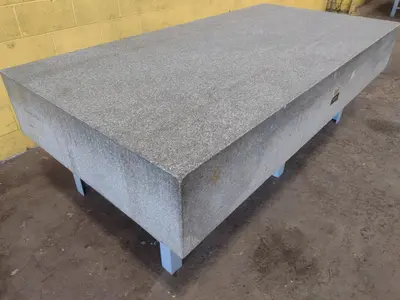 8' X 4' X 14" CHALLENGE PRECISION LAYOUT INSPECTION GRANITE TABLE: STOCK #23790