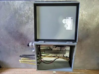 Electrical Enclosure 11"x13"x6.5" w/ Terminals and Wiring