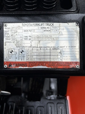 USED 2003 TOYOTA 7FGCU25
