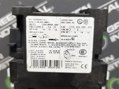 Lot of 4 Siemens 3RT1025-1B SIRIUS Contactor Assemblies 40A Used