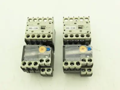Fuji SK12L Motor Starter Contactor 5.5kW 600V & Overload 0.8-1.2A Lot of 2