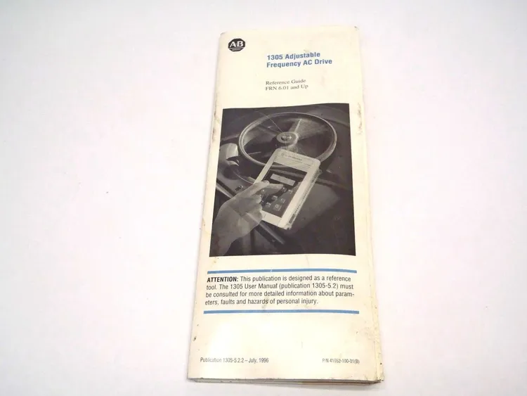 Used ALLEN-BRADLEY AC DRIVE REFERENCE GUIDE FRN 6.01+ Variable Speed Drives | Maverick Industrial Sales #1121133