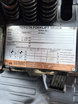 USED 2009 TOYOTA 8FGU25