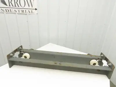 Underhung Bridge Crane End Truck 3-1/4"-7" Beam Flange 49"Length 4" Poly Wheels