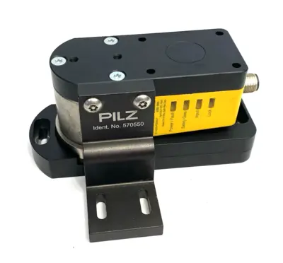 USED PILZ ELECTROMAGNETIC GUARD LOCKING SAFETY SWITCH W/ ACTUATOR PLATE