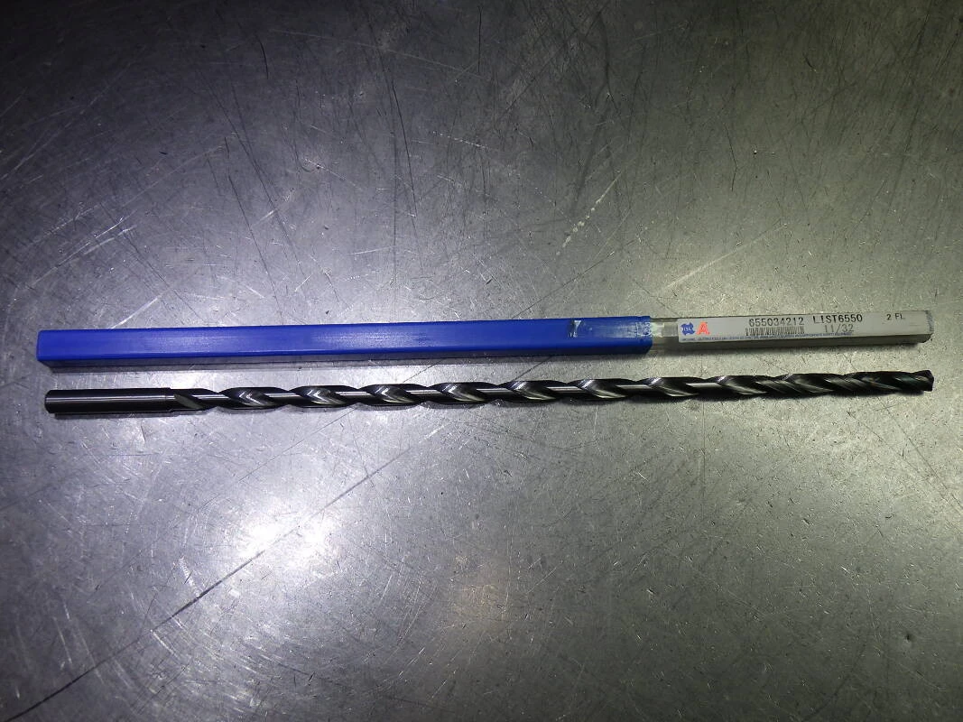 OSG 11/32" Coolant Thru 30xD Carbide Drill 3/8" Shank 655034212 (LOC1550)