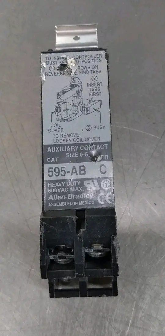 Allen Bradley 595-AB/C Auxiliary Contact Loc4D30