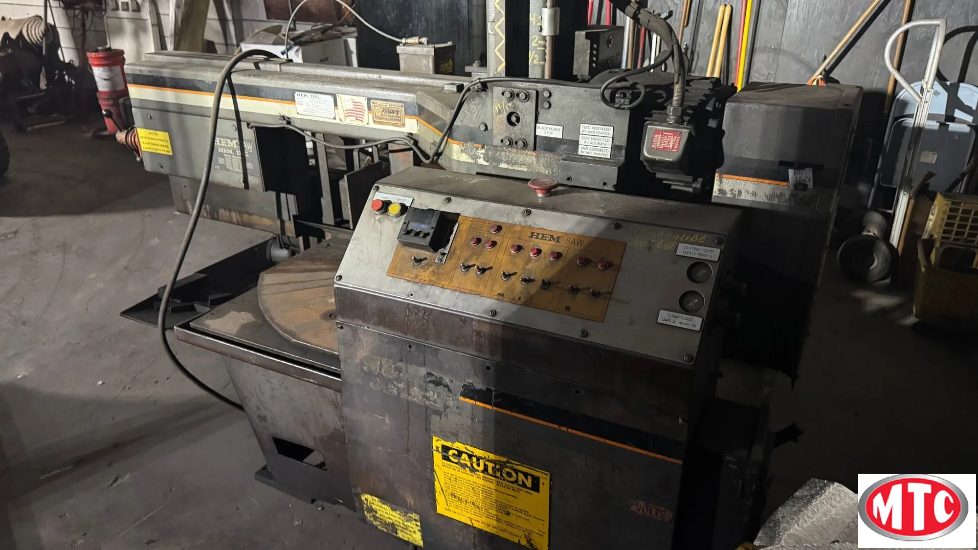 HEM Twister Auto 14" x 20" Mitering, Horizontal, Automatic Bandsaw like Hyd-Mech, Marvel, Doall