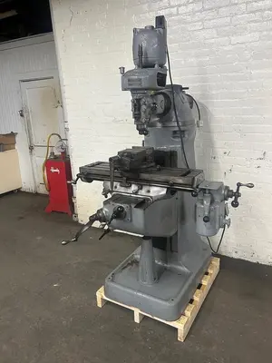 Bridgeport 9" x 32" 1/2 HP, 6-Speed Ram Type Vertical Milling Machine