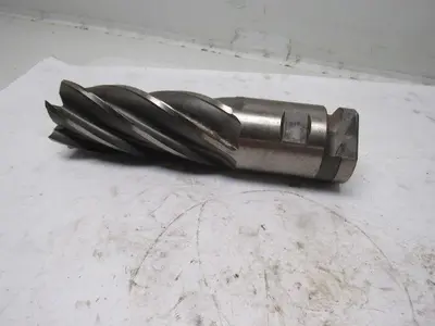 Quinco 2-1/2" 6 Flute Spiral End Mill 2-1/2" Combo Shank 6-1/2" Cut
