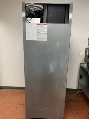 Used Hoshizaki Used 27 1/2" Hoshizaki R1A-FSL Stainless Solid Door Reach-In Refrigerator - TH3 Refrigerators Illinois US | Falcon Restaurant Supply #1373729