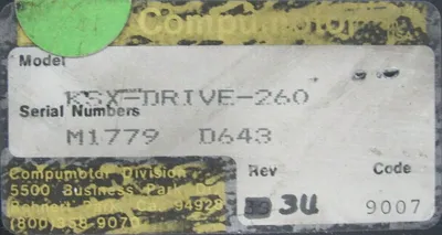 USED PARKER KSX-DRIVE-260 COMPUMOTOR SERVO DRIVE KS SERIES KSXDRIVE260