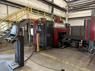 41" X 18" VOORTMAN BEAM LINE, VB1050 SAW,  V630DRILL & V808 PLASMA COPER ROBOT, NEW 2016: STOCK 20792