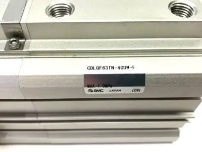 USED SMC COMPACT CYLINDER W/ LOCK, FLANGE MOUNT
