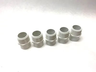 USED SPEARS REDUCER ADAPTER PCV SCH40 1-1/4" X 1" WHITE