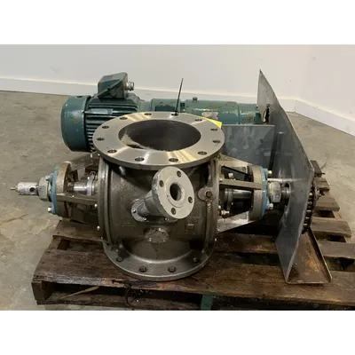 Used 10" Stainless Steel Flo-Tronics Rotary Airlock Feeder Valve