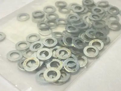 125A-H-200HV ZP | 125A Flat Washer Form A Zinc Plated 6 LOT OF 100 - New – Open box