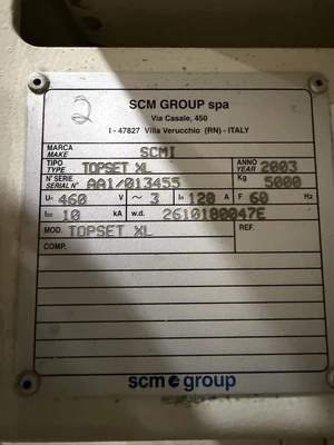 Used 2003 SCM TOPSET  XL 6 HEAD MOULDER Woodworking Moulders Ontario CA | Aldan Woodworking Machinery #1252667