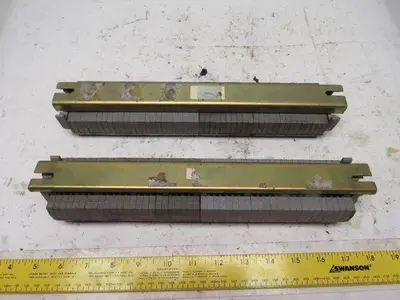 ENTRETEC MB2,5/6,4G DIN Rail W/45+ Terminal Blocks W/12-1/2" Lot of 2