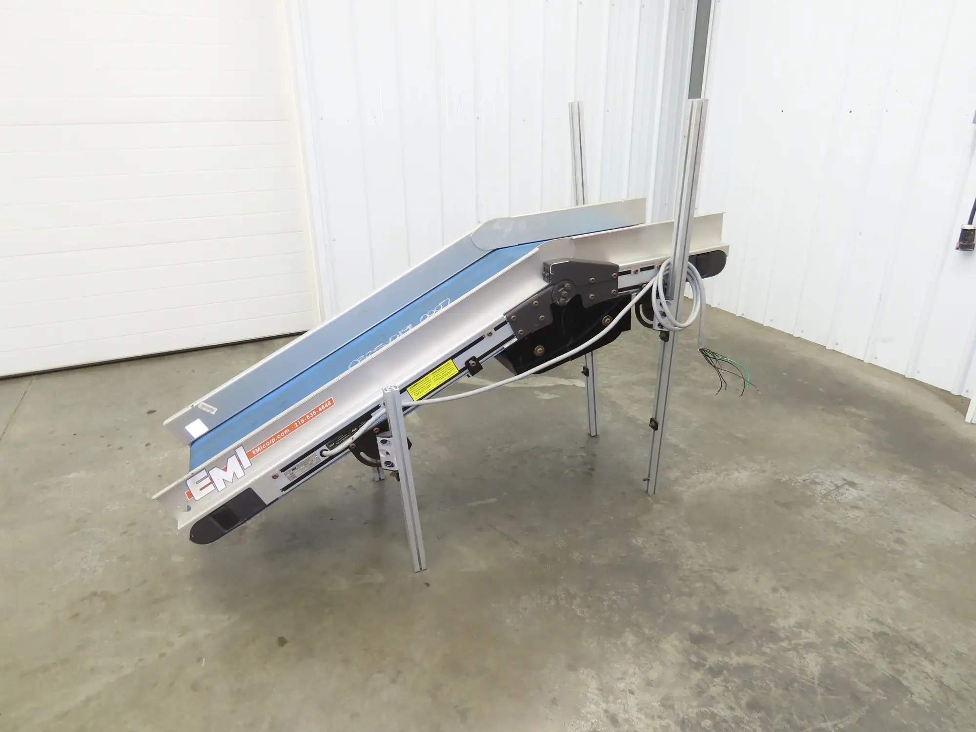 EMI EAR16-24-48-20 Flat to Decline Belt Conveyor 0-60° Adj 16"x 70"L 115V *READ*