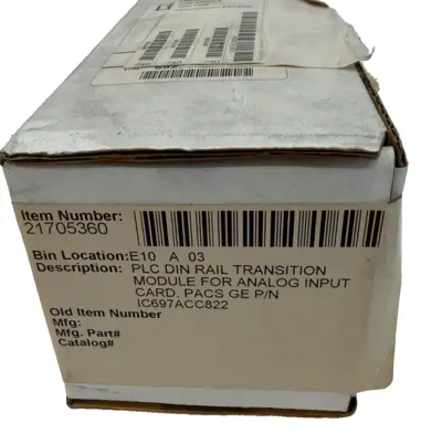 NEW GE FANUC IC697ACC822 A DIN RAIL TRANSISTION MODULE