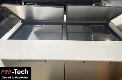 True Refrigerated Prep Table - prep from both sides
