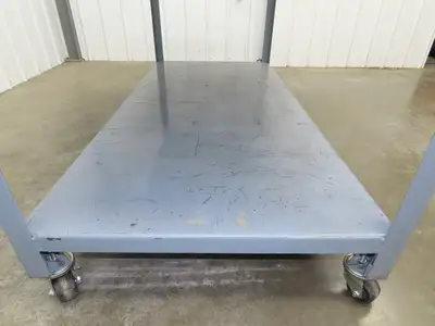 Mobile Machine Table 12 Gauge Steel Top Base Table Work Bench 72x34x36"