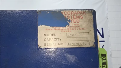 6" Accrapak Strand Pelletizer, Model 750-6, 7.5 HP