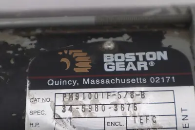 BOSTON GEAR PM9100TF-578-B MOTOR STOCK #M-54
