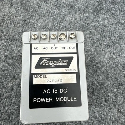 Used ACOPIAN 24E860 AC/DC Power Supplies California US | Davliegogo LLC #1705900