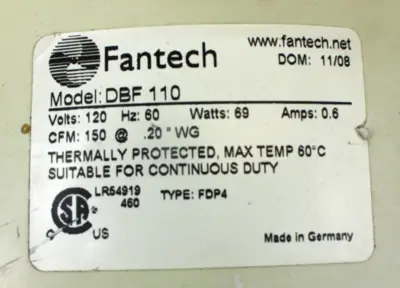 USED FANTECH DBF 110