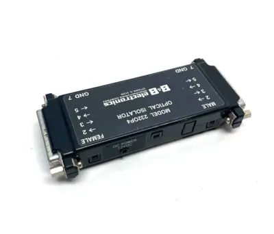 USED B&B ELECTRONICS OPTICAL ISOLATOR MALE TO FEMALE
