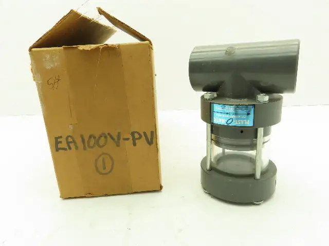 Plast-o-matic EA100V 1" Shutoff Valve Double Action Pneumatic Powered